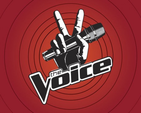 the voice logo. concept of “The Voice” and